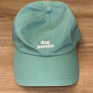 Dog Person Teal Cap